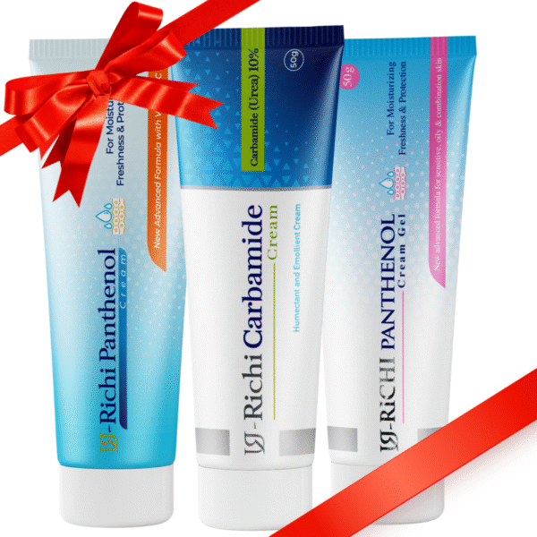 (U-Richi Carbamide + U-Richi Panthenol Cream Gel + U-Richi Panthenol Moisturizing Cream)