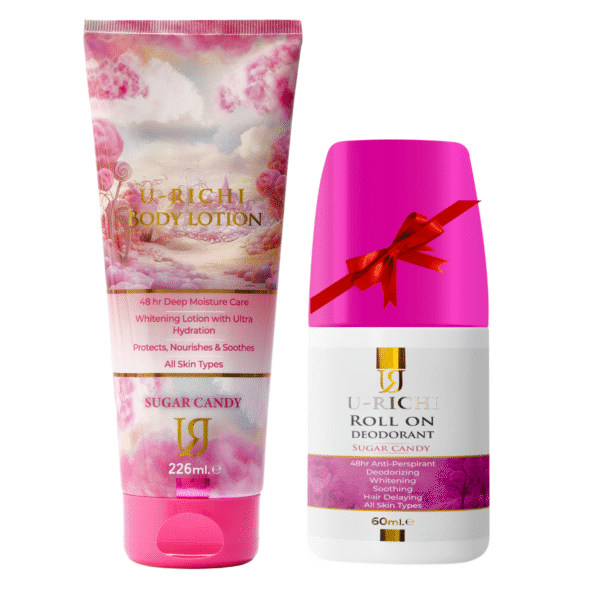Body Lotion Sugar Candy + Deodorant Sugar Candy free