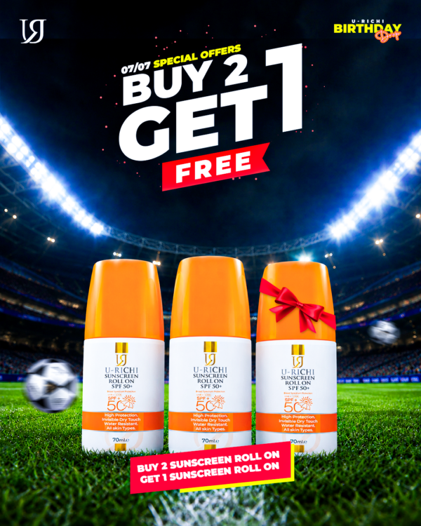 يوريتشي صن سكرين رول أون Buy 2 Get 1